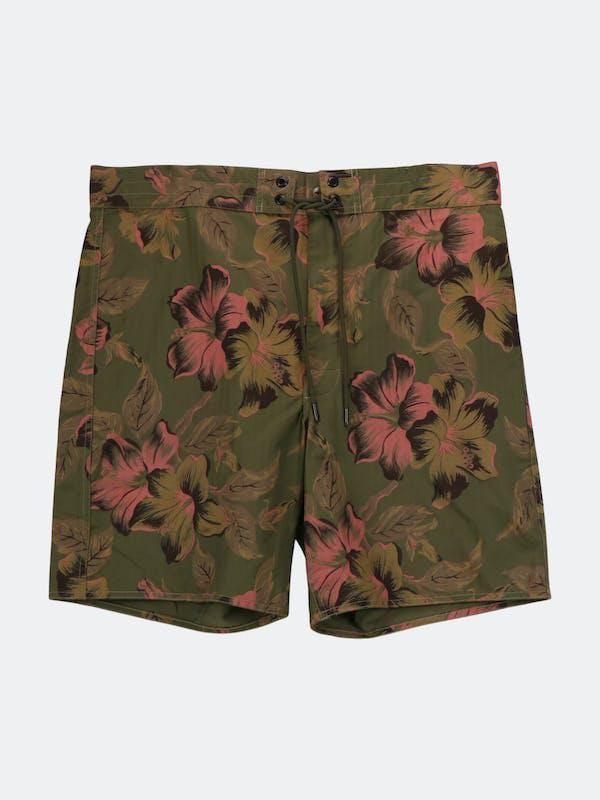 商品Ralph Lauren|Ralph Lauren Men's Green / Pink Double RL Floral Board Shorts Short,价格¥543,第1张图片