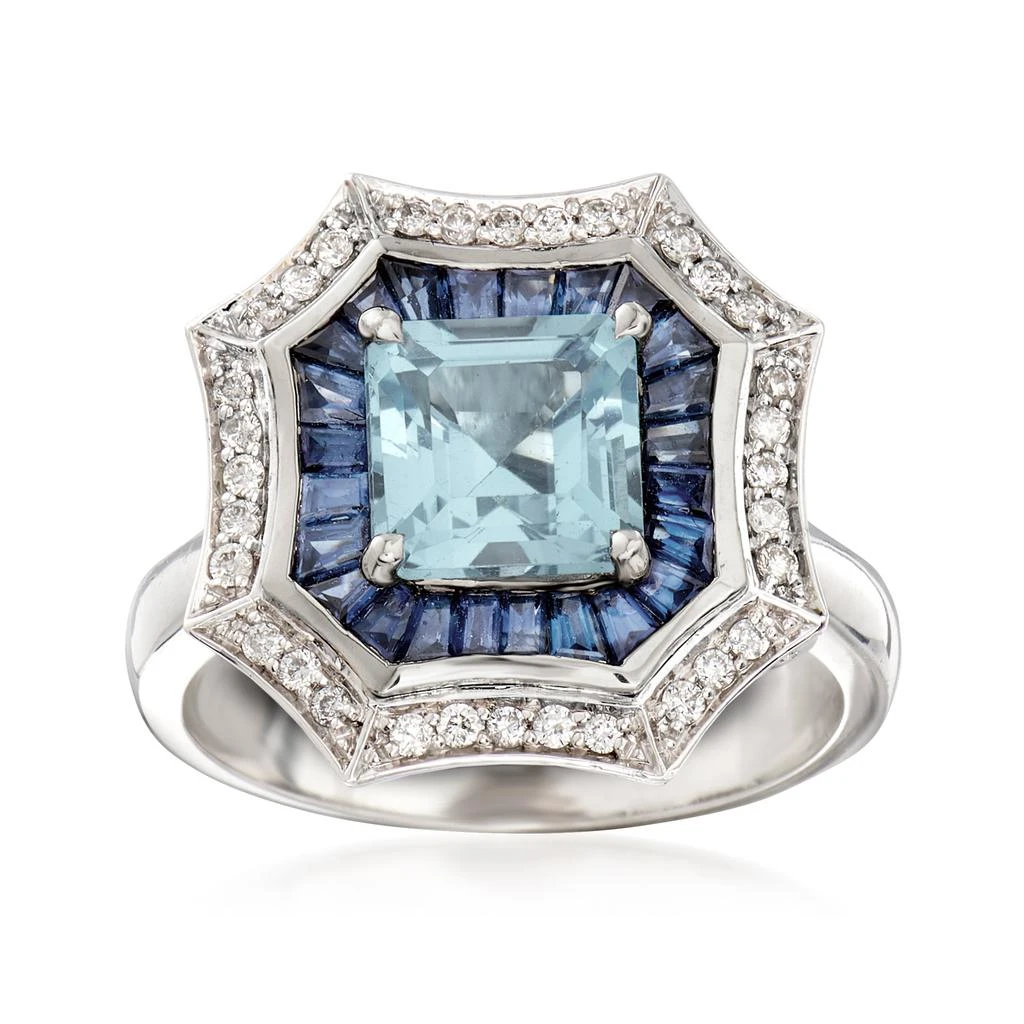 商品Ross-Simons|Ross-Simons Multi-Gemstone and . Diamond Ring in 14kt White Gold,价格¥12456,第1张图片