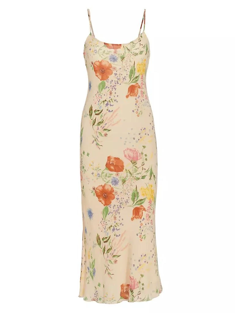 Reformation Emerick Floral Slip Midi-Dress Dresses & Skirts | BeyondStyle