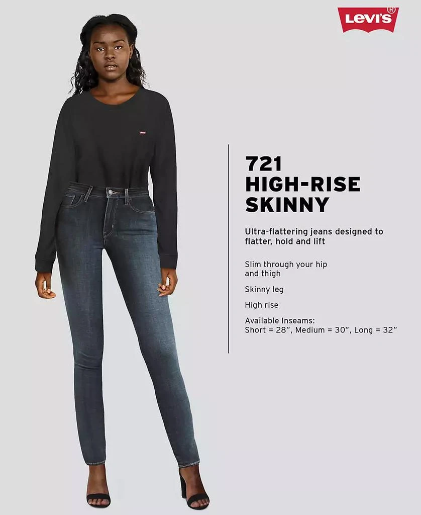 商品Levi's|Women's 721 High-Rise Stretch Skinny Jeans,价格¥304,第5张图片详细描述