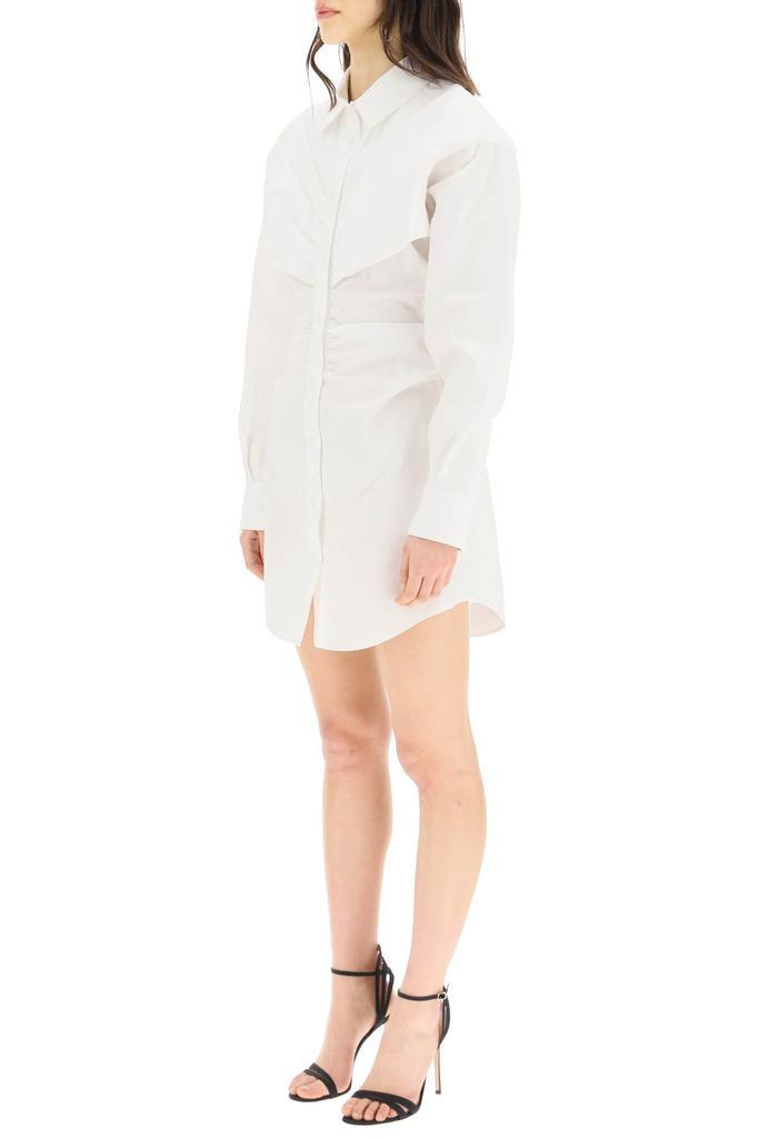 商品Alexander Wang|Alexander wang hourglass draped mini shirt dress,价格¥4625,第6张图片详细描述