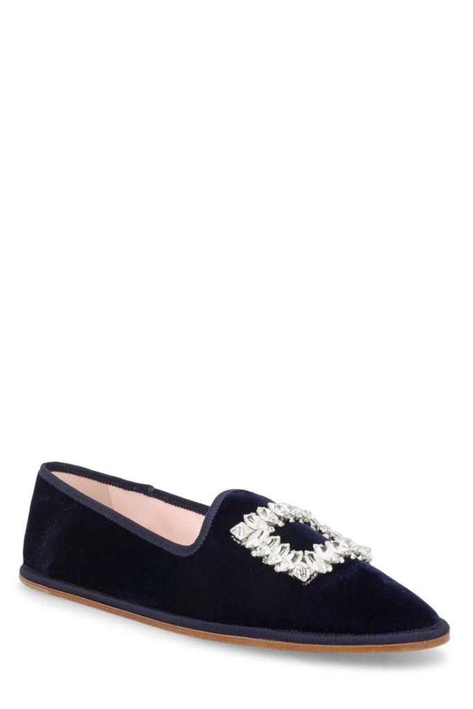 Roger Vivier Viv' Slippers Embroidered Buckle Loafers商品第2张图片规格展示
