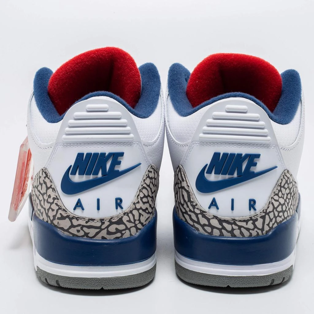 商品Jordan|Jordan White Leather Air Jordan 3 Retro Hall of Fame Sneakers Size 43,价格¥2924,第5张图片详细描述
