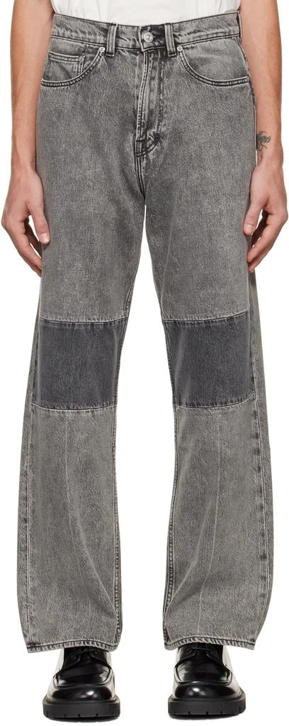 商品Our Legacy|Black & Gray Extended Third Cut Jeans,价格¥1195,第1张图片