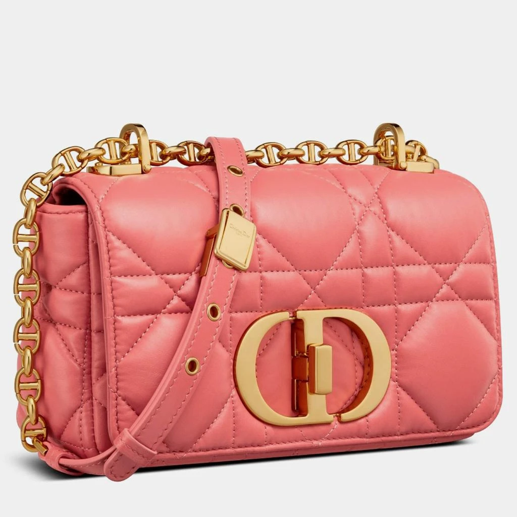 商品Dior|Christian Dior Coral Pink calfskin Small Dior Caro Bag,价格¥31727,第3张图片详细描述