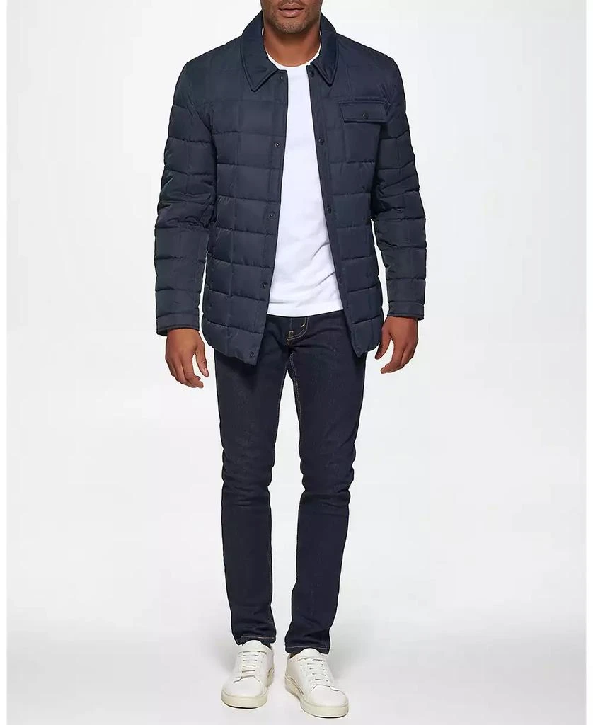 商品Cole Haan|Men's Tech Down Shirt Jacket with Box Quilt Jacket,价格¥831,第1张图片