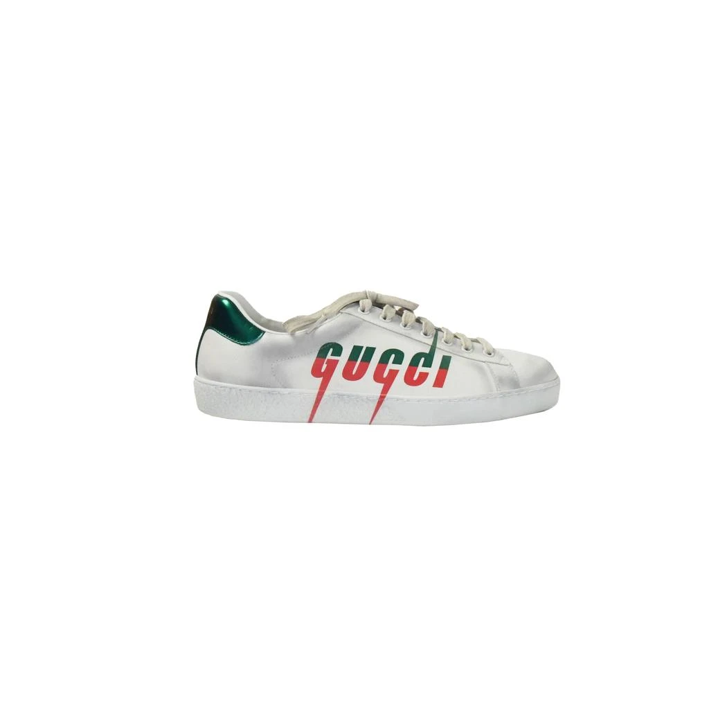 商品Gucci|Gucci Ace Logo Sneaker White Red Verde,价格¥4537,第2张图片详细描述