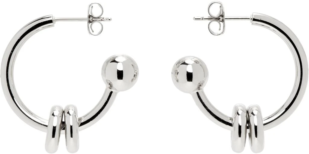 商品Justine Clenquet|Silver Alan Earrings,价格¥555,第1张图片