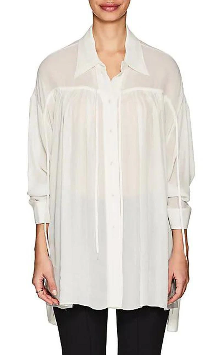 商品Chloé|Drawstring Crepe Blouse,价格¥2414,第1张图片