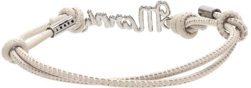 商品Marni|Off-White Leather Bracelet,价格¥500,第6张图片详细描述