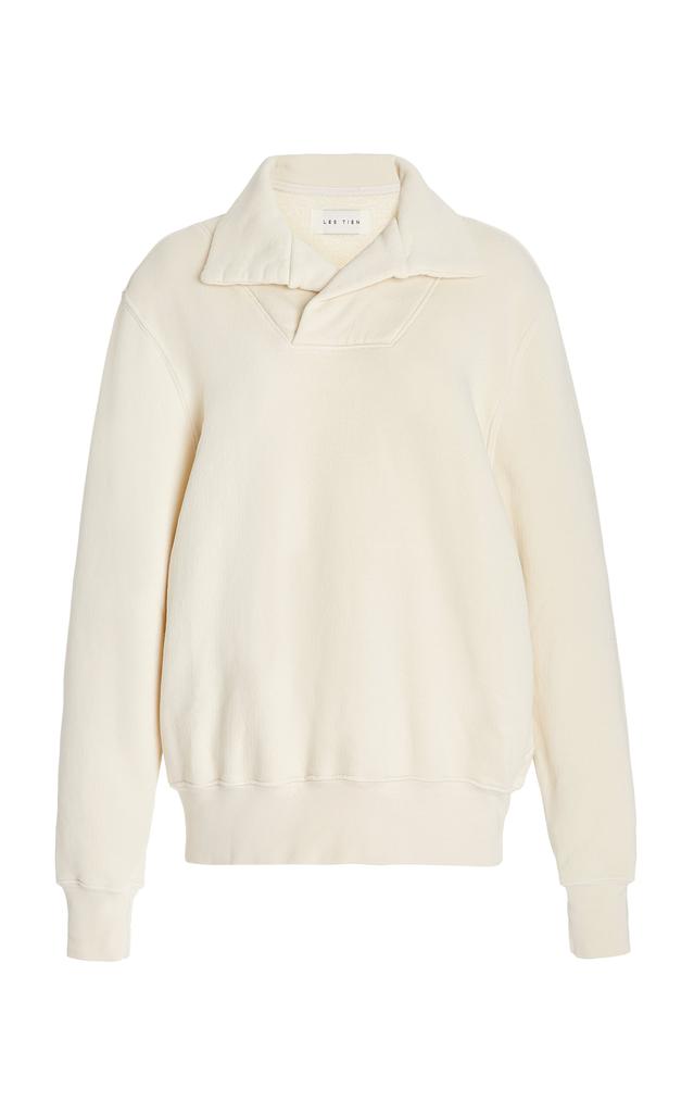 Les Tien - Women's Classic Fleece Yacht Cotton Sweatshirt - Ivory - XXS - Moda Operandi商品第1张图片规格展示