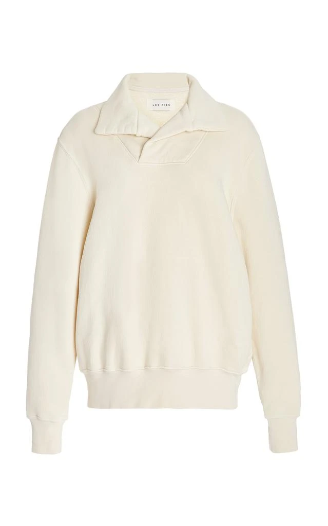 商品Les Tien|Les Tien - Women's Classic Fleece Yacht Cotton Sweatshirt - Ivory - XXS - Moda Operandi,价格¥632,第1张图片