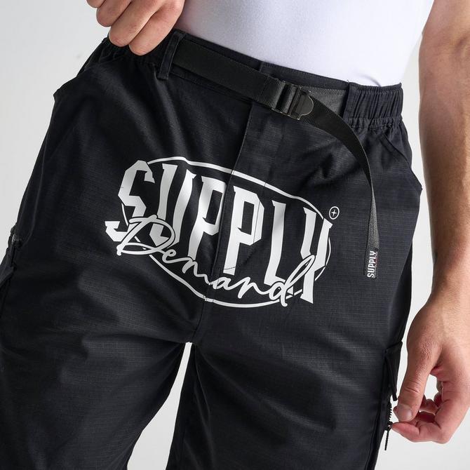 【送料&関税込】Saint Laurent Belted Cargo Shorts Technical Fabric Cargo Shorts (24F1PA04582001-BLACK)