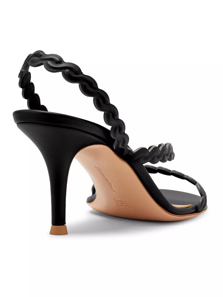 Gianvito Rossi G32516 Nappa 70MM Leather Slingback Sandals