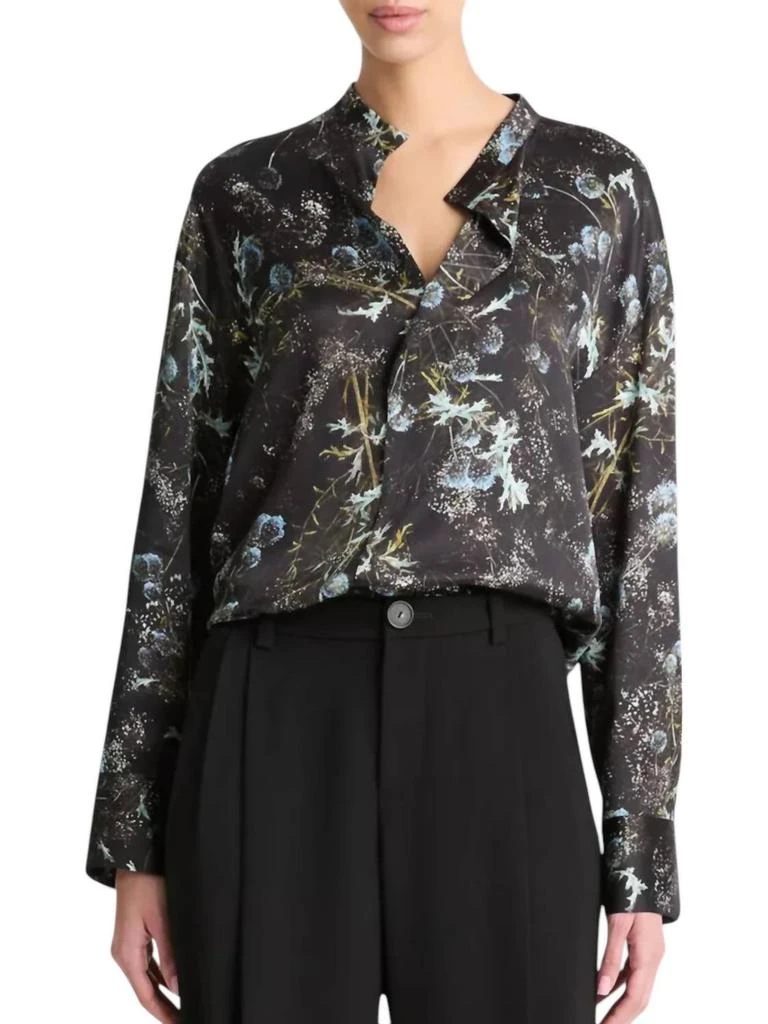 商品Vince|Vince - THISTLE DRAPED COLLAR BLOUSE,价格¥841,第1张图片