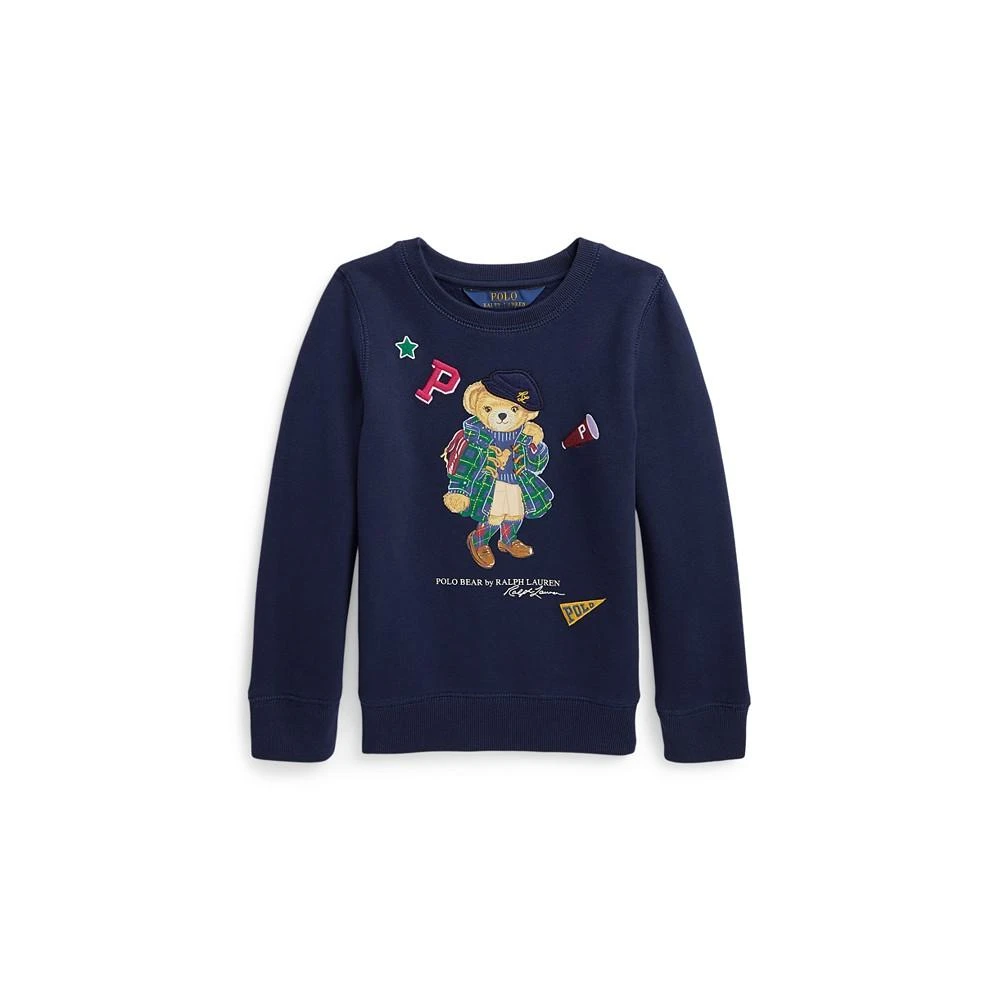 商品Ralph Lauren|Toddler and Little Girls Polo Bear Fleece Sweatshirt,价格¥274,第2张图片详细描述