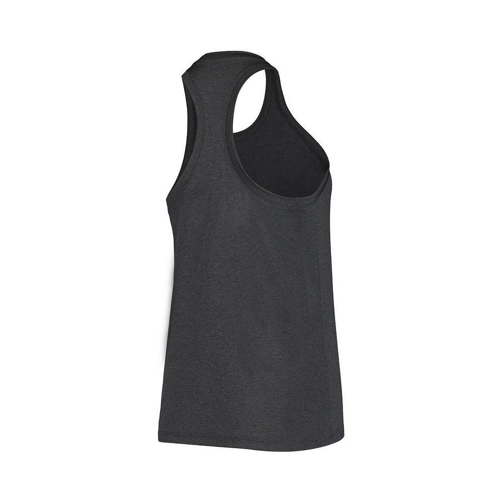 Women's Anthracite LSU Tigers Arch and Logo Classic Performance Tank Top商品第2张图片规格展示