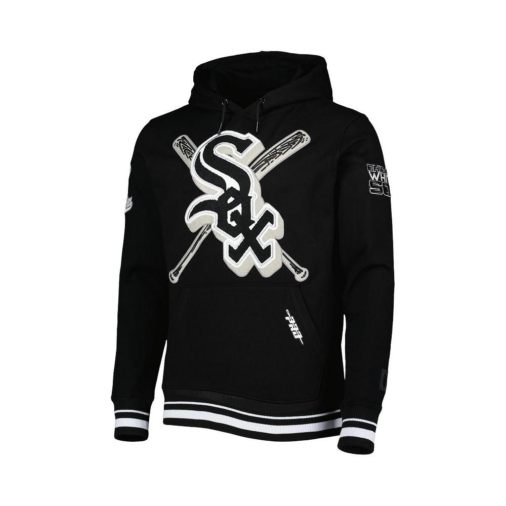 Men's Black Chicago White Sox Mash Up Logo Pullover Hoodie商品第3张图片规格展示