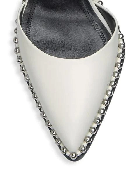 商品Alexander Wang|Rina Studded Leather Slingback Pumps,价格¥1680,第4张图片详细描述