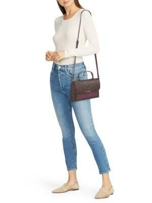 商品Calvin Klein|Odette Monogram Satchel,价格¥514,第2张图片详细描述