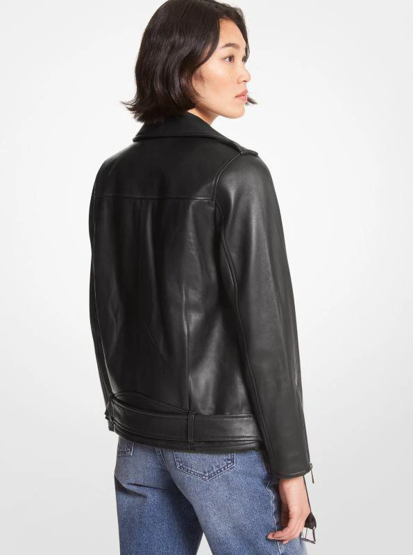 商品Michael Kors|Belted Leather Biker Jacket,价格¥941,第2张图片详细描述