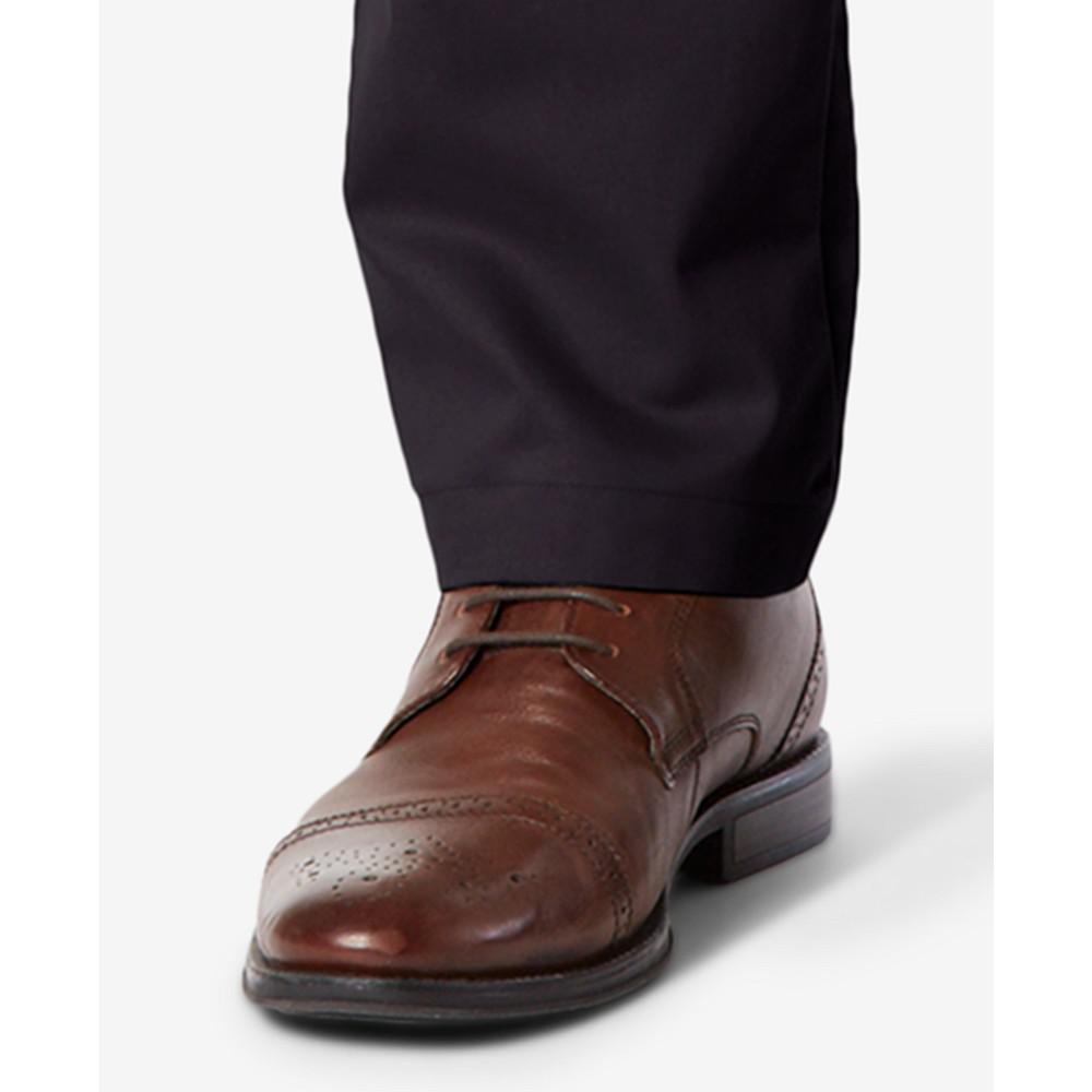 Men's Signature Lux Cotton Athletic Fit Stretch Khaki Pants商品第3张图片规格展示