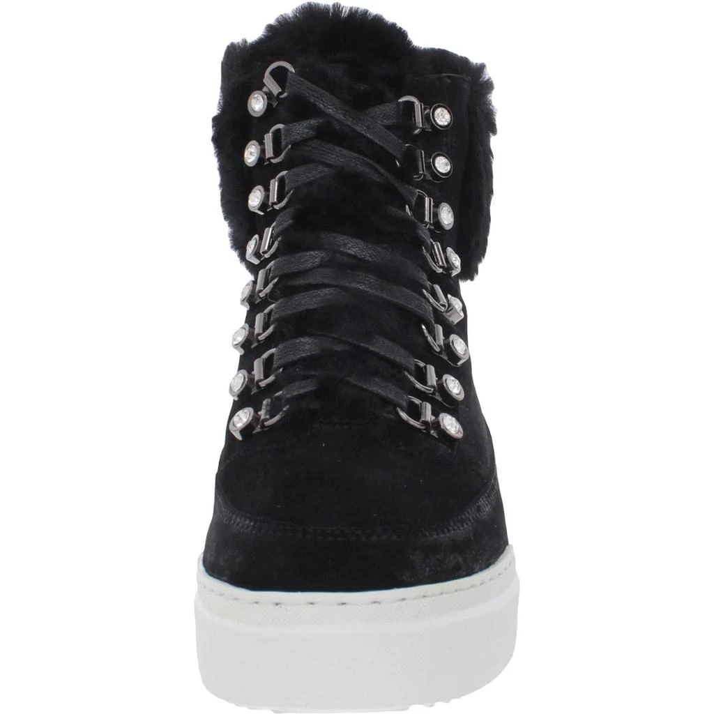商品Vince Camuto|Vince Camuto Womens Shelsta Suede Faux Fur Ankle Boots,价格¥76,第3张图片详细描述
