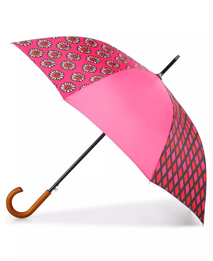 商品Totes|Patchwork Auto Open Stick Umbrella,价格¥260,第1张图片