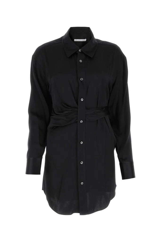 商品Alexander Wang|T By Alexander Wang Draped Long-Sleeved Shirt Dress,价格¥3129,第1张图片