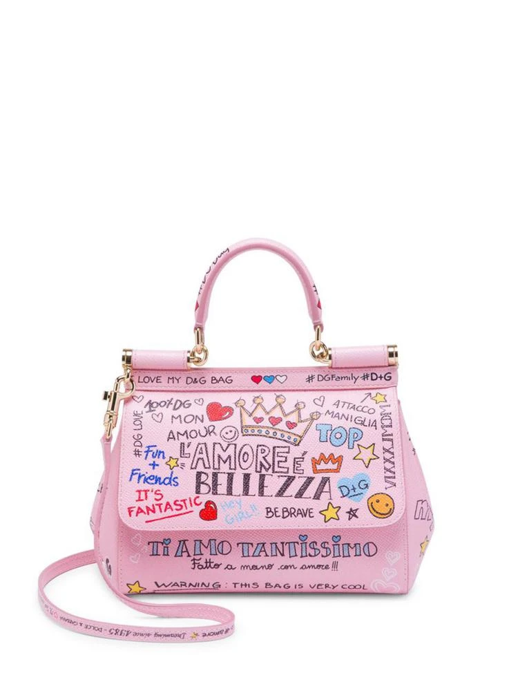 商品Dolce & Gabbana|Dolce & Gabbana - Small Borsapalla Leather Satchel,价格¥8912,第1张图片