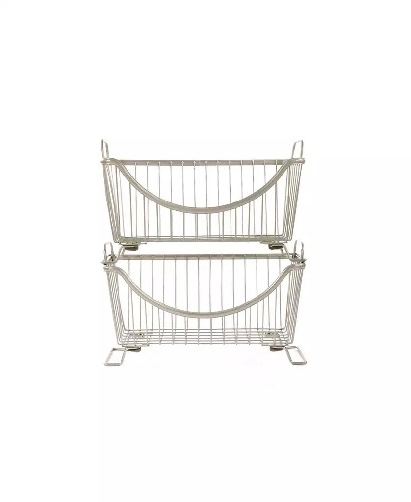 Diversified Ashley Stackable Wire Basket with Raised Feet and Looped Handles, Small 商品