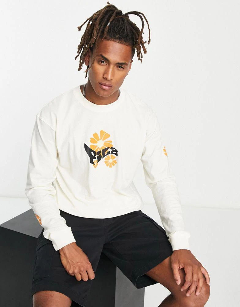 商品Fila|Fila long sleeve t-shirt back print in off white - exclusive to ASOS,价格¥160,第2张图片详细描述