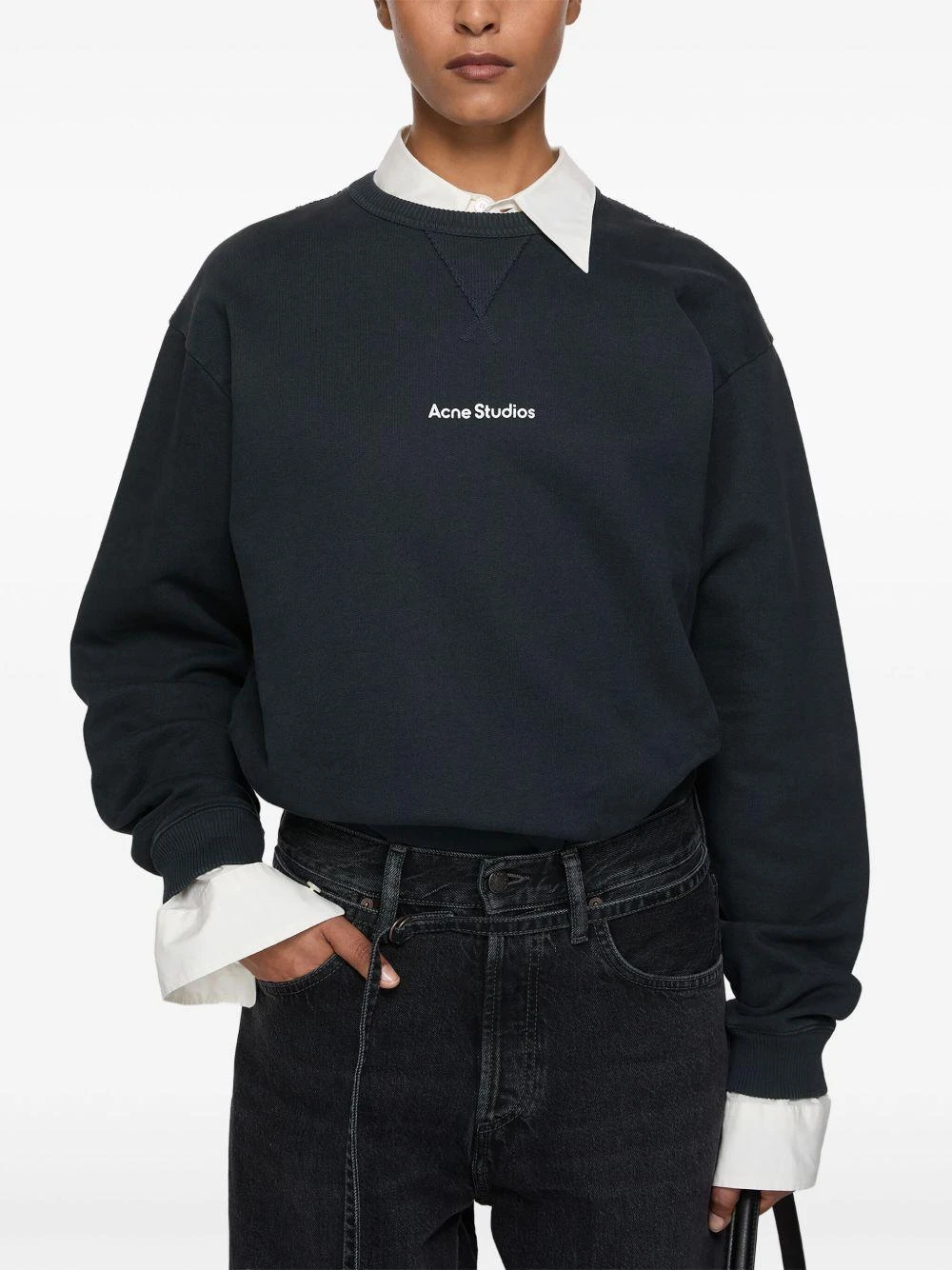 商品【商品预售7天】 Acne Studios|Acne Studios 男士针织毛衣 CI0169900 黑色,价格¥2180,第3张图片详细描述