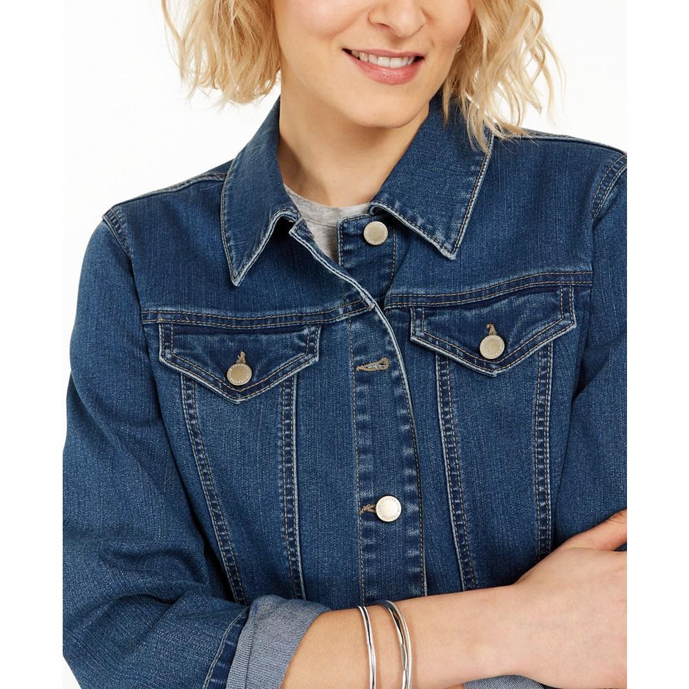 商品Charter Club|Women's Denim Jacket, Created for Macy's,价格¥343,第6张图片详细描述