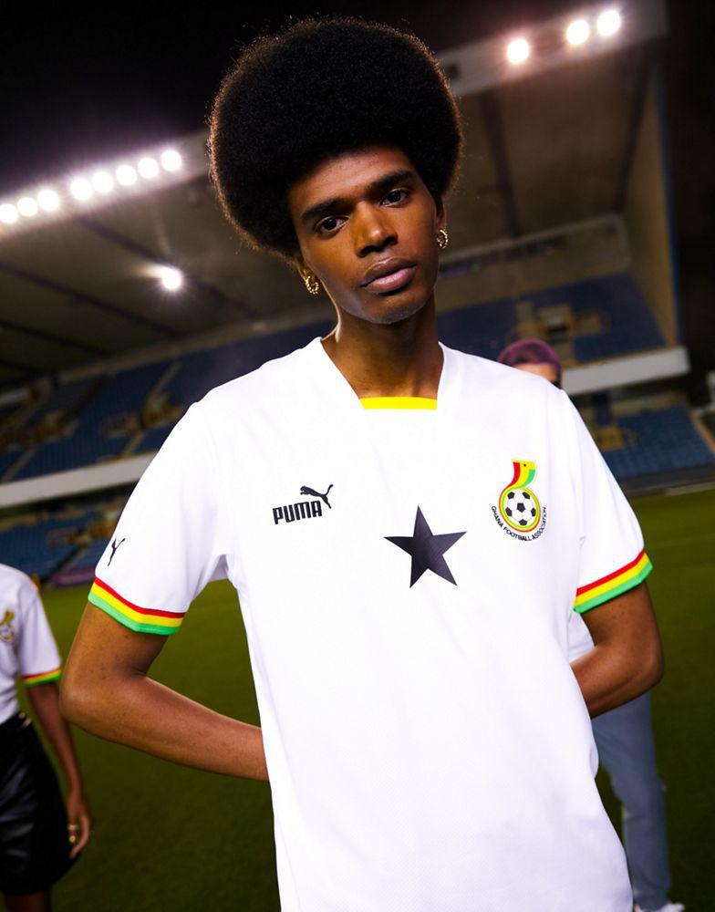 商品Puma|Puma Football Ghana World Cup 2022 unisex home shirt in white,价格¥625,第5张图片详细描述