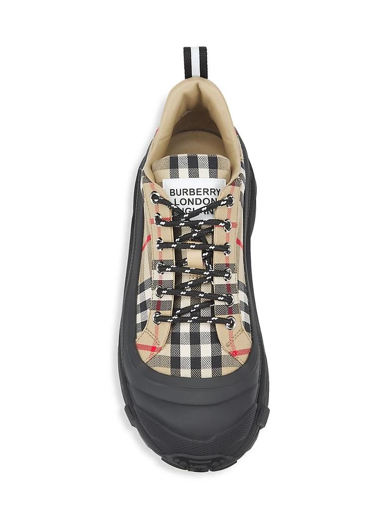 商品Burberry|Arthur Vintage Check Low-Top Sneakers,价格¥6938,第5张图片详细描述