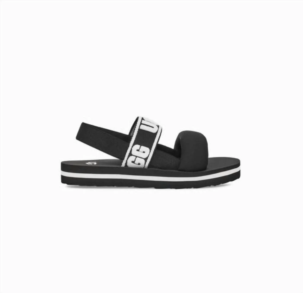 商品UGG|Kids - Zumma Sling Sandal in Black,价格¥340,第1张图片