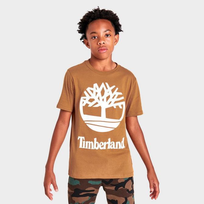Kids' Timberland Big Tree Logo T-Shirt商品第1张图片规格展示
