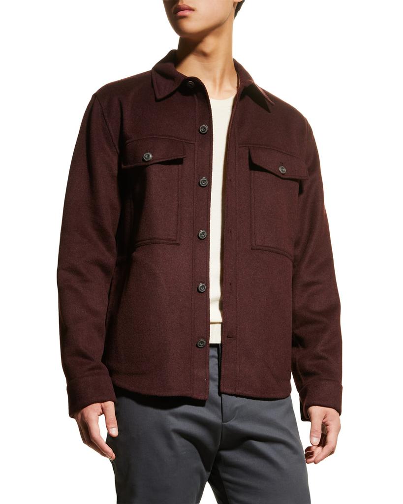 Men's Splittable Shirt Jacket商品第1张图片规格展示