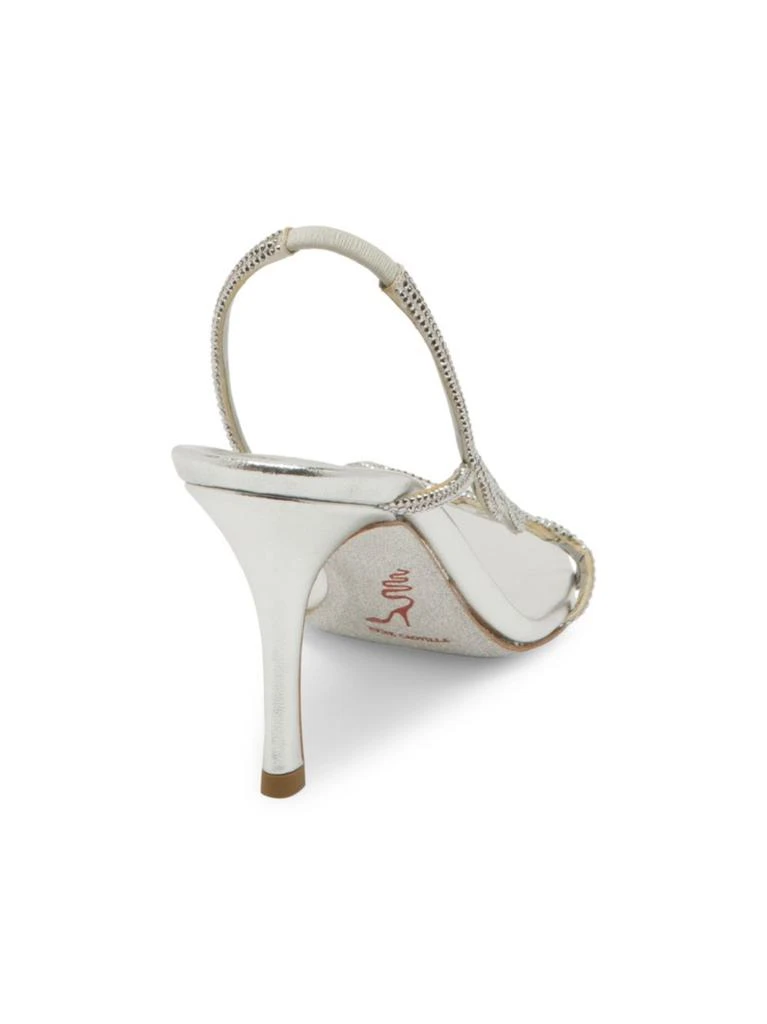 商品Rene Caovilla|Rene Caovilla - Treccia Embellished Slingback Stiletto Sandals,价格¥3882,第3张图片详细描述