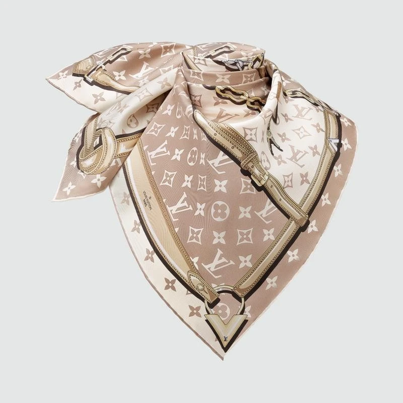 商品Louis Vuitton|【预售3-7天】LV/路易威登 女士沙色真丝丝巾,价格¥4362,第4张图片详细描述
