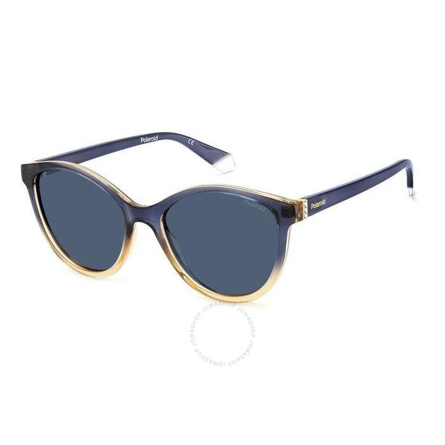 商品Polaroid|Polarized Blue Cat Eye Ladies Sunglasses PLD 4133/S/X 0YRQ/C3 55,价格¥149,第1张图片