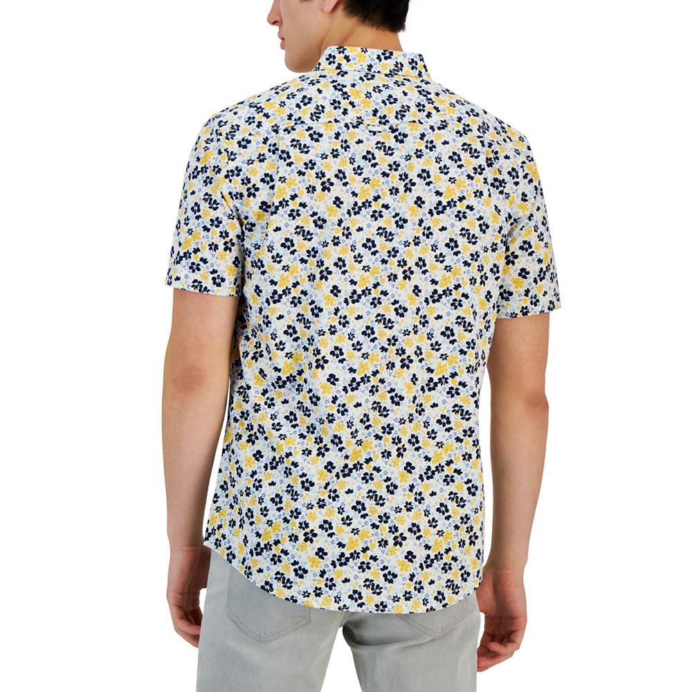 商品Club Room|Men's Champin Floral Print Woven Short-Sleeve Shirt, Created for Macy's,价格¥254,第4张图片详细描述