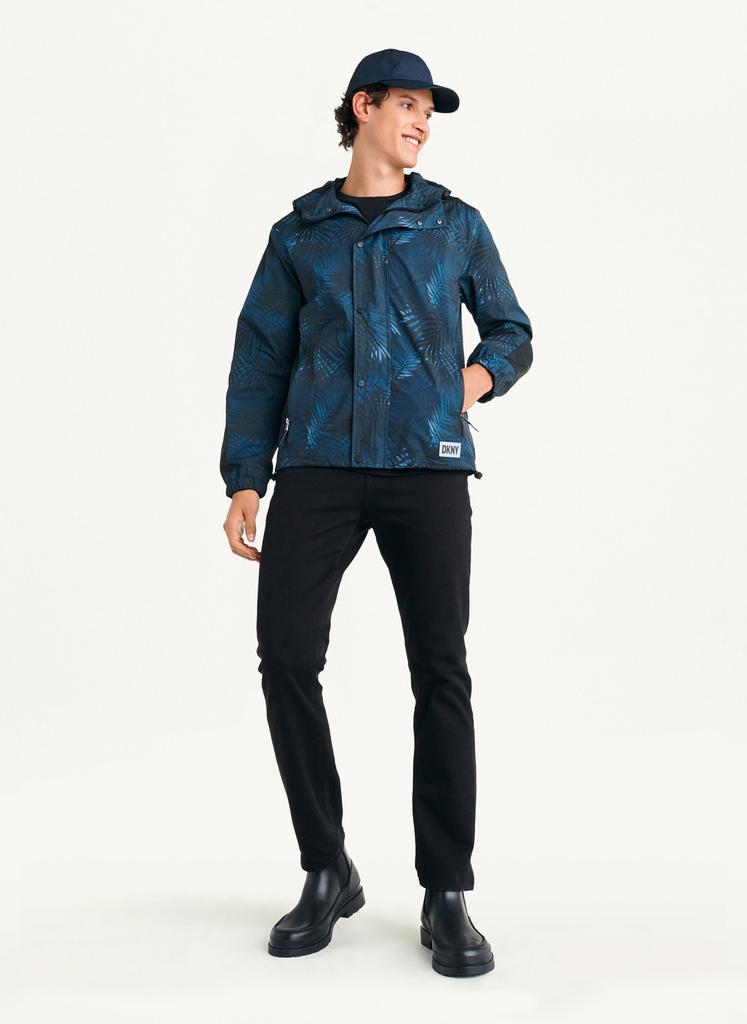 商品DKNY|Printed Nylon Wild Palm Hooded Rain Jacket,价格¥711,第4张图片详细描述