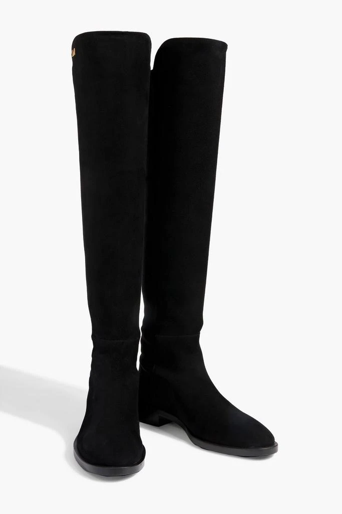 商品Stuart Weitzman|Keelan microstretch and suede over-the-knee boots,价格¥2078,第2张图片详细描述