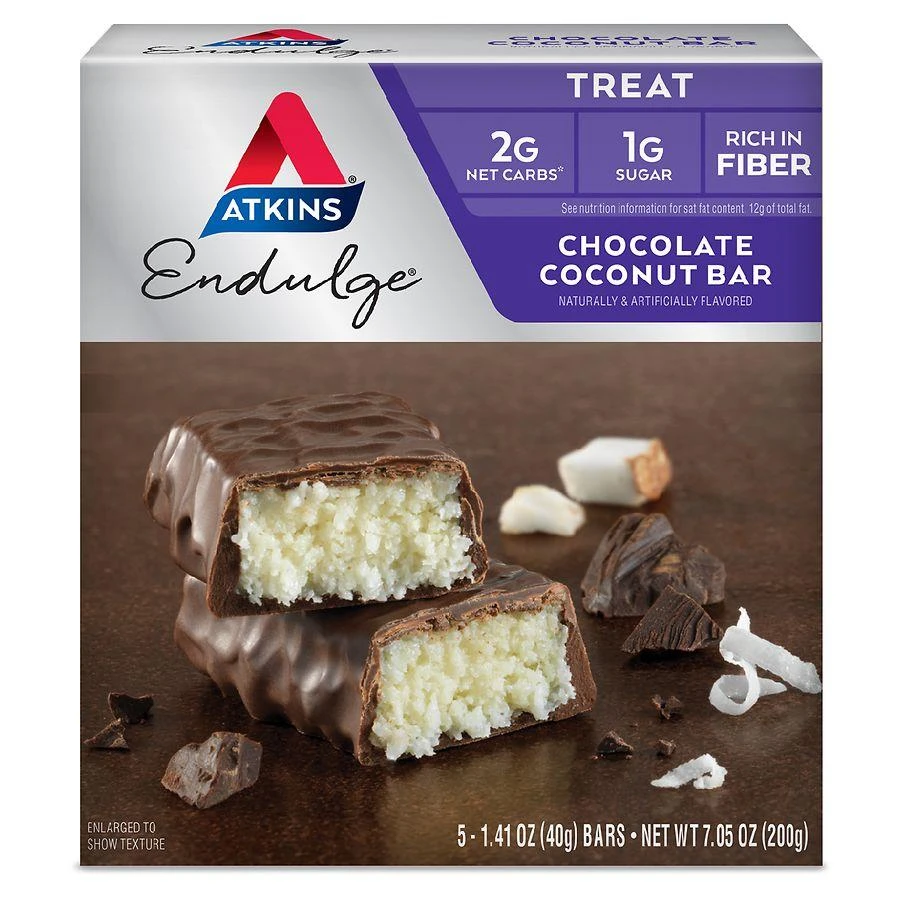 商品Atkins|Nutrition Bars Chocolate Coconut,价格¥56,第1张图片