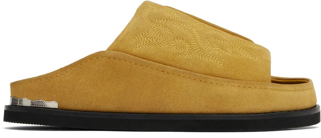 商品Toga Virilis|Tan Embroidered Sandals,价格¥2631,第1张图片