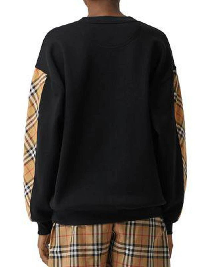 商品Burberry|Check Print Trim Sweatshirt,价格¥3857,第3张图片详细描述