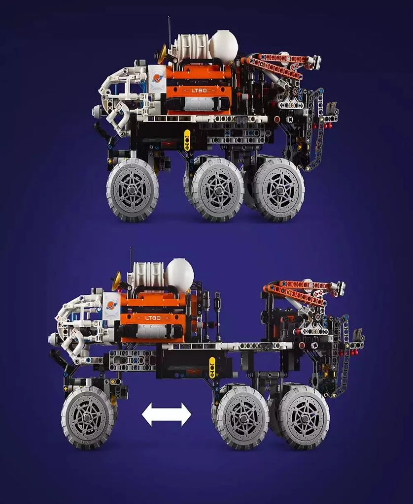 商品LEGO|LEGO Technic Mars Crew Exploration Rover Advanced Building Kit 42180, 1599 Pieces,价格¥898,第3张图片详细描述