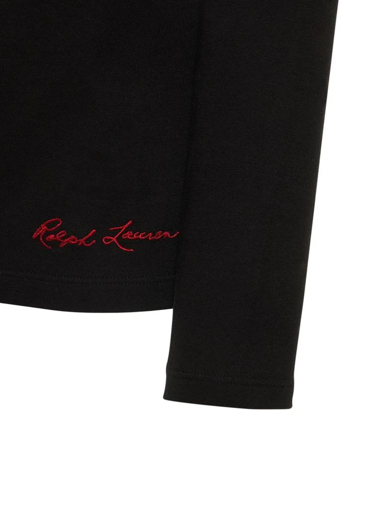 商品Ralph Lauren|Tux Bear Embroidered Long Sleeve T-shirt,价格¥2409,第4张图片详细描述